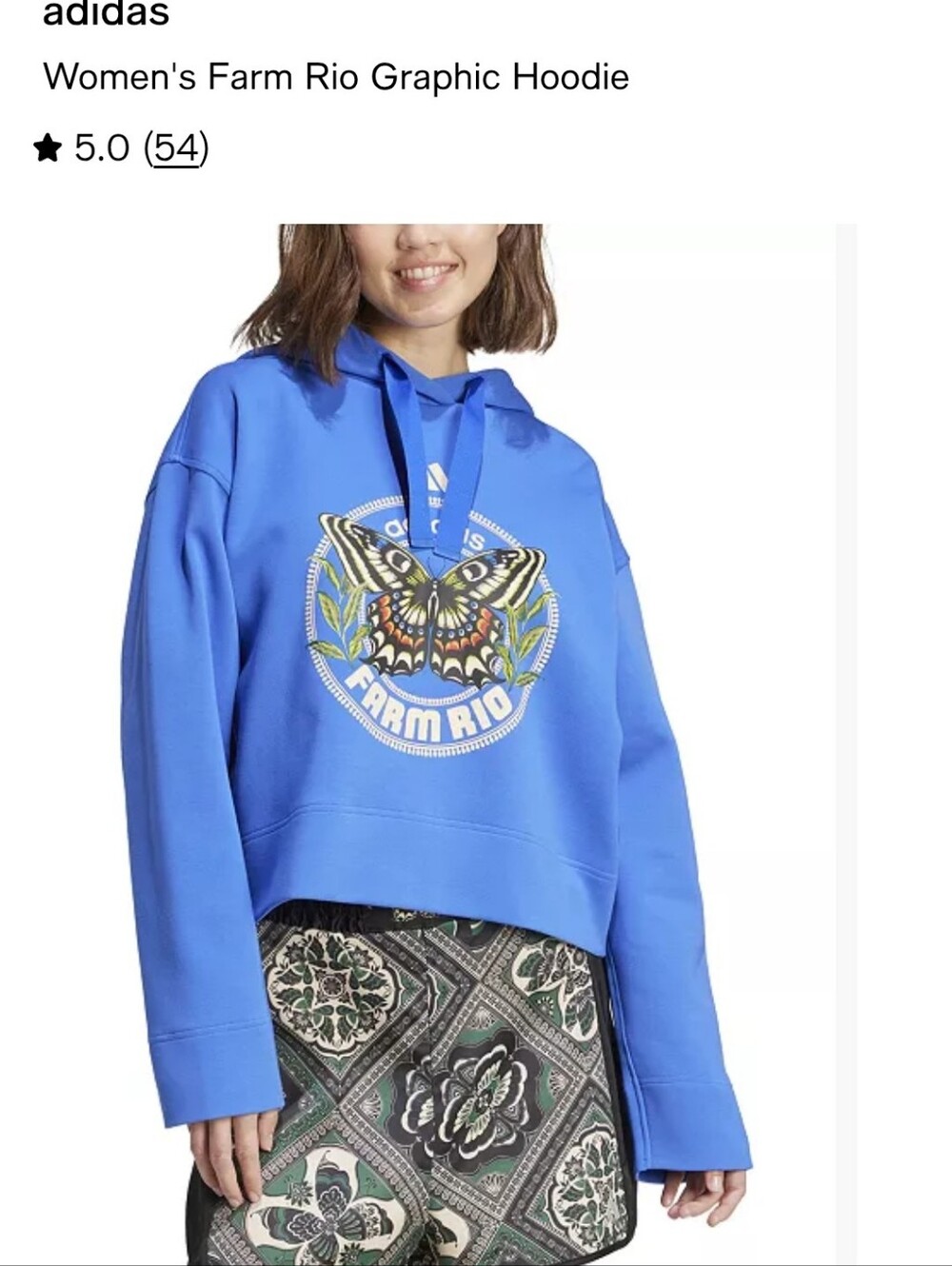 adidas X Blue Farm Rio Move Like A Butterfly Hoodie